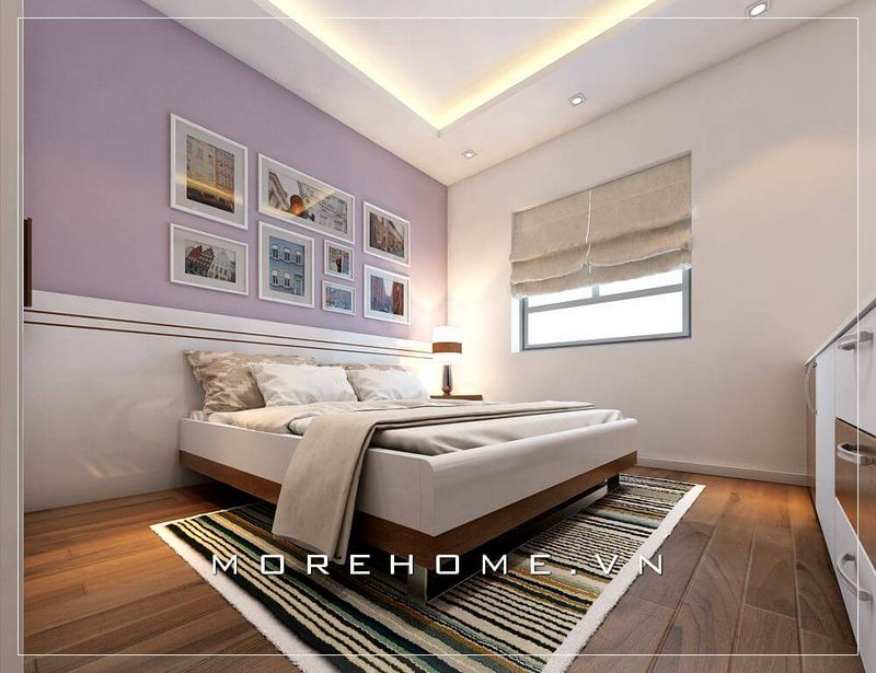 Mẫu giường ngủ gỗ công nghiệp được thiết kế theo phong cách hiện đại, trẻ trung và đầy ấn tượng